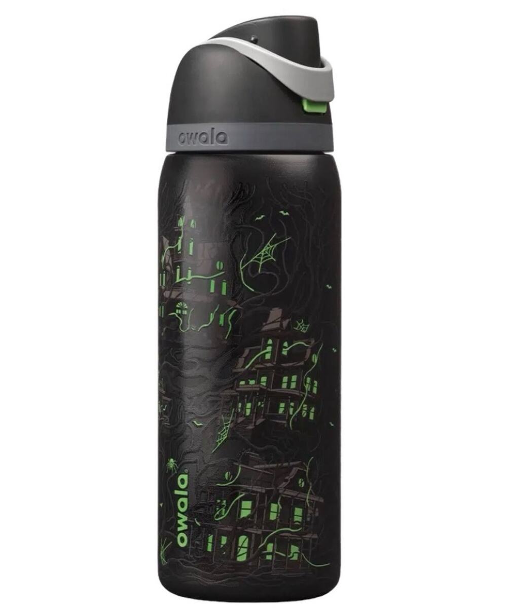 OWALA, MIDNIGHT MANOR, 32 oz Freesip, Glow-in-the-dark Haunted House